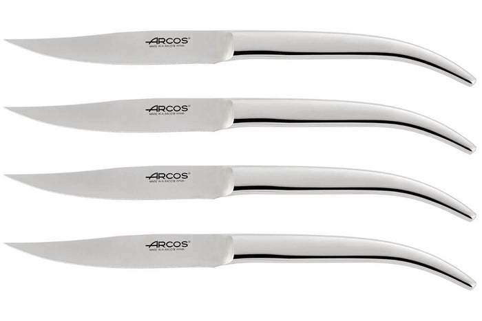 Coffret 4 couteaux à steak Arcos The Origin forgés en inox monobloc lame lisse 11cm