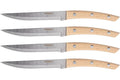 Coffret 4 couteaux à steak Homey's Bokträ lame crantée 13cm