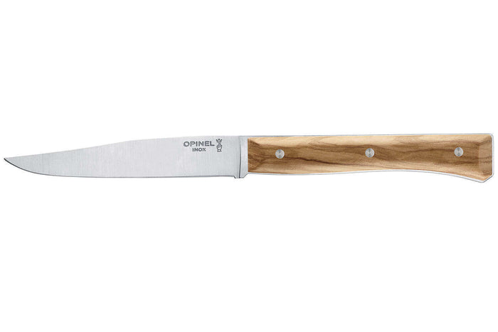 Coffret 4 couteaux de table Opinel Facette Panaché lame 11cm inox lisse