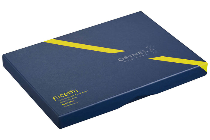 Coffret 4 couteaux de table Opinel Facette Panaché lame 11cm inox lisse