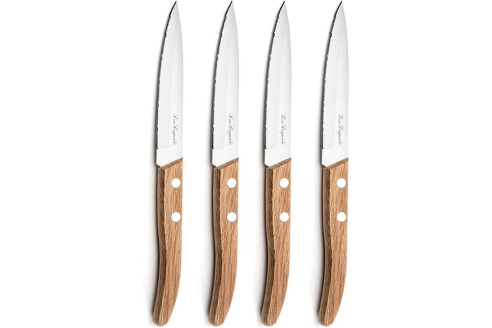 Coffret 4 couteaux d'office dentelés Lou Laguiole Util FOREST bois nature