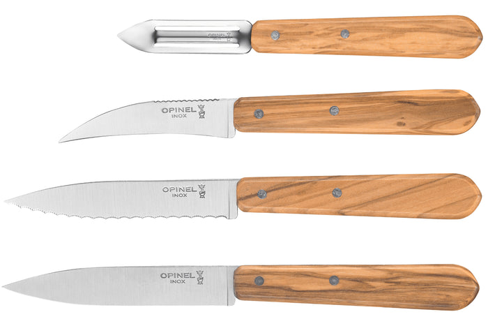 Coffret 4 couteaux Opinel Les Essentiels Olivier