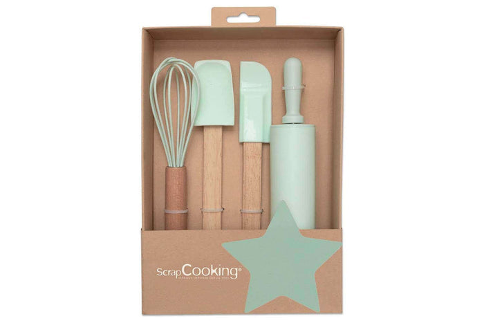 Coffret 4 ustensiles de pâtisserie pour enfant Scrapcooking