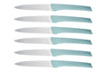 Coffret 6 couteaux Kiana de table lame 10,4cm manche sauge