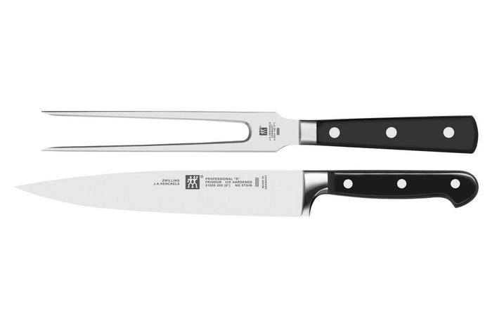 Coffret à découper Zwilling Professional S forgé Fourchette à viande et couteau à trancher