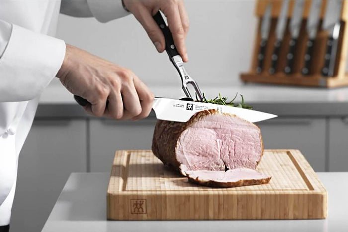 Coffret à découper Zwilling Professional S forgé Fourchette à viande et couteau à trancher