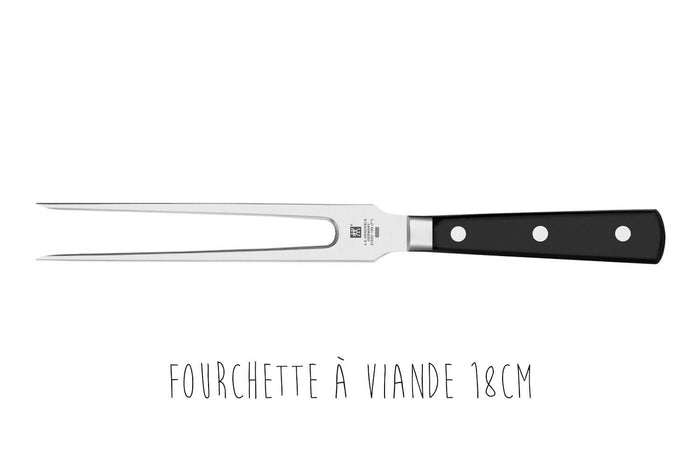 Coffret à découper Zwilling Professional S forgé Fourchette à viande et couteau à trancher