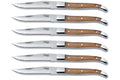 Coffret bois 6 couteaux à steak Comas Alps acier inox 13/0