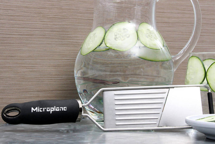 Coffret cadeau Microplane Gourmet 2 râpes + 1 gant de protection
