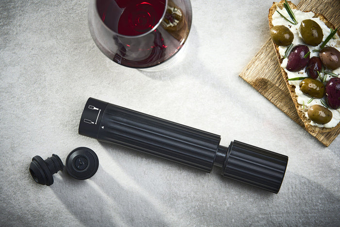Coffret cadeau Peugeot Pop'n'Preserve tire-bouchon sommelier + pompe de conservation + 2 bouchons