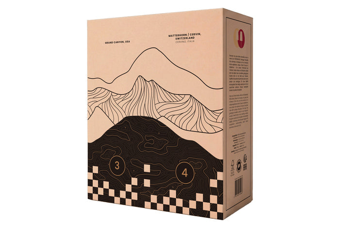 Coffret de 2 verres à vin Alaskan Maker Topographic Grand Canyon & Mont Cervin