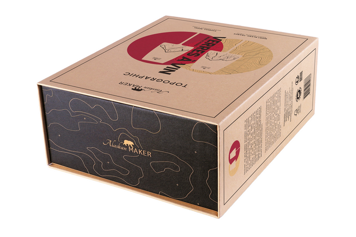 Coffret de 2 verres à vin Alaskan Maker Topographic Mont Blanc & Everest