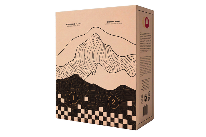 Coffret de 2 verres à vin Alaskan Maker Topographic Mont Blanc & Everest