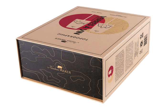 Coffret de 2 verres à vin Alaskan Maker Topographic Tre Cime di Lavaredo & Tofane