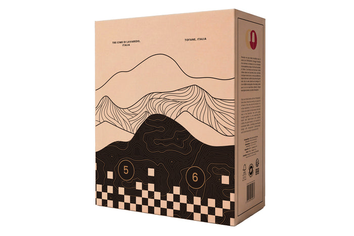 Coffret de 2 verres à vin Alaskan Maker Topographic Tre Cime di Lavaredo & Tofane