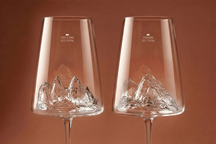 Coffret de 2 verres à vin Alaskan Maker Topographic Tre Cime di Lavaredo & Tofane