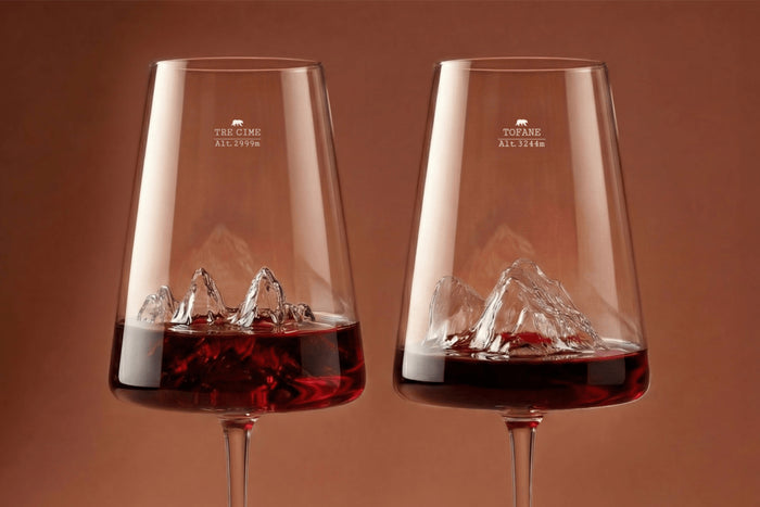 Coffret de 2 verres à vin Alaskan Maker Topographic Tre Cime di Lavaredo & Tofane