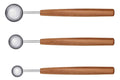 Coffret de 3 cuillères à mesurer Triangle Sense inox 18/10 et manche prunier