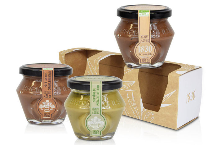 Coffret de 3 douceurs à tartiner Maison Brémond - 3x130g