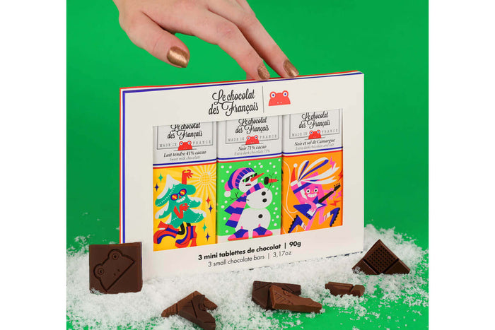 Coffret de 3 tablettines bio Le Chocolat des français - 90g