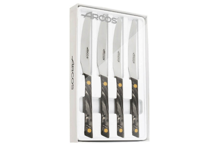 Coffret de 4 couteaux à steak Arcos Flysch lame dentelée 11cm