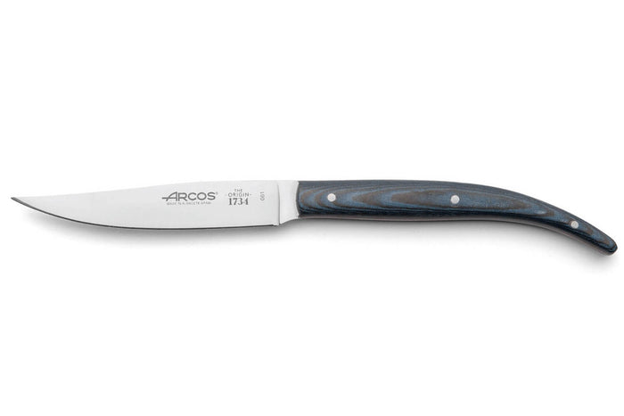 Coffret de 4 couteaux à steak Arcos The Origin manche micarta bleu