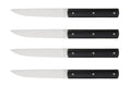 Coffret de 4 couteaux de table faits mains Perceval 888 noir