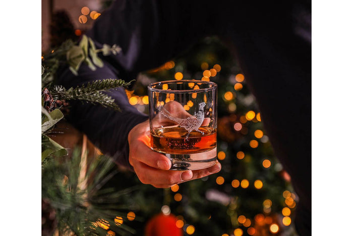 Coffret de 4 verres à whisky Selbrae House - Motif faisan