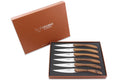 Coffret de 6 couteaux de table Laguiole en Aubrac L'Ecir manches en noyer