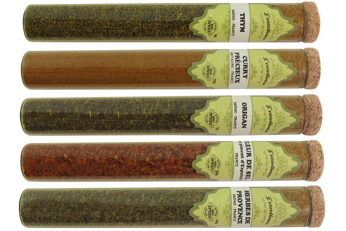 Coffret d'épices Le Monde en Tube Cuisine d'ici 5 saveurs