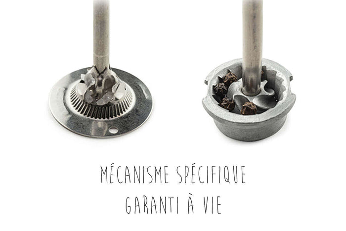 Coffret duo moulin à sel et poivre Peugeot Bistro en bois chocolat + naturel 10cm