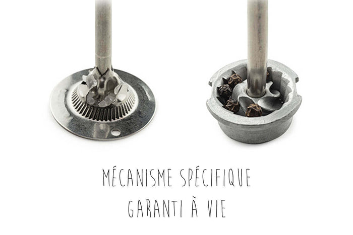 Coffret duo moulin à sel et poivre Peugeot Bistro en bois d'olivier 10cm