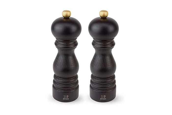 Coffret duo moulin à sel et poivre Peugeot Paris U Select en bois chocolat 18cm