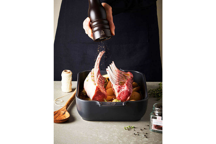 Coffret duo moulin à sel et poivre Peugeot Paris U Select en bois chocolat 18cm