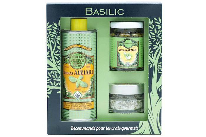 Coffret gourmand Nicolas Alziari Mon Retour du Marché - Basilic