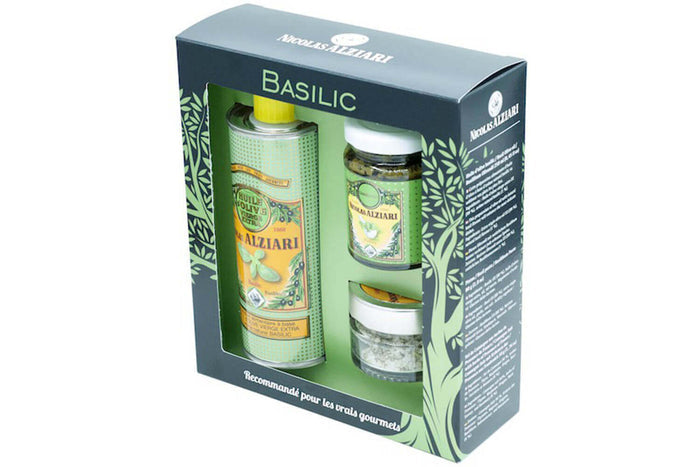 Coffret gourmand Nicolas Alziari Mon Retour du Marché - Basilic