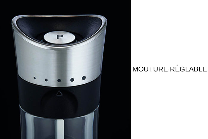 Coffret moulins sel et poivre Cole & Mason Horsham en acrylique et inox 15,4cm