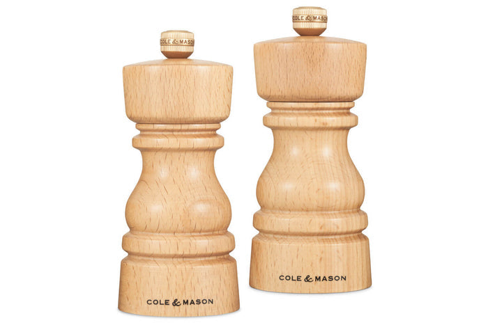 Coffret moulins sel et poivre Cole & Mason London hêtre 13cm