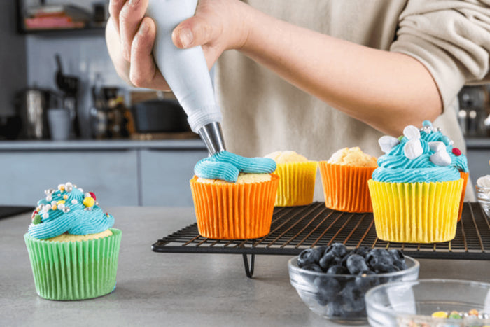 Coffret pâtissier Kitchencraft My Icing Set avec 14 douilles en acier inoxydable + poche en coton