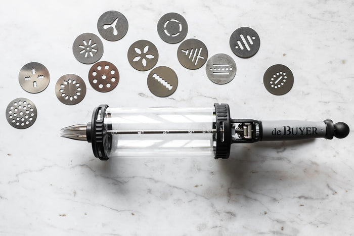 Coffret piston à pression De Buyer Le Tube avec accessoires