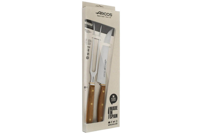 Coffret spécial barbecue Arcos Nordika fouchette + couteau à découper