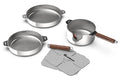 Coffret trio poêles et casserole Cookut La Merveilleuse en inox finition miroir