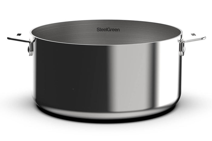 Coffret trio poêles et casserole Cookut La Merveilleuse en inox finition miroir