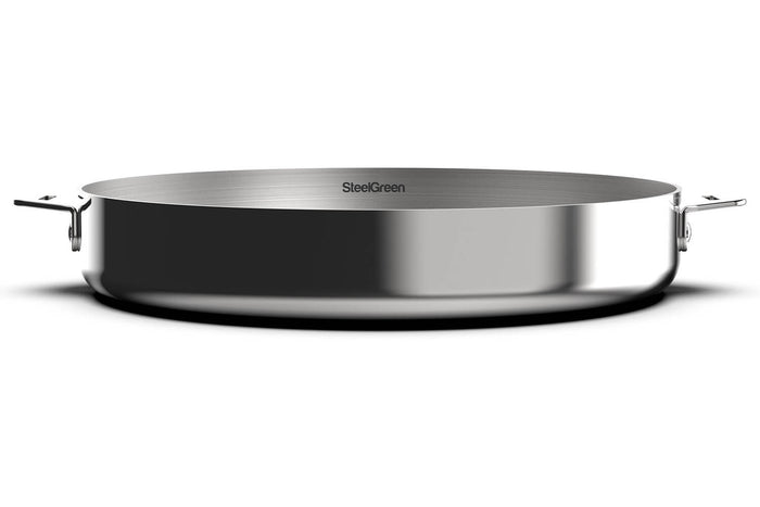 Coffret trio poêles et casserole Cookut La Merveilleuse en inox finition miroir