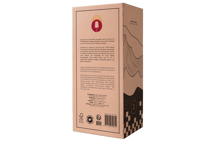 Coffret verre à vin Alaskan Maker Topographic Everest
