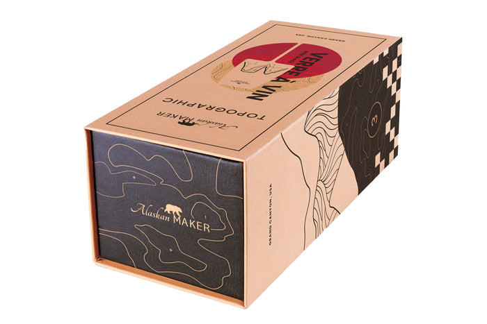 Coffret verre à vin Alaskan Maker Topographic Grand Canyon