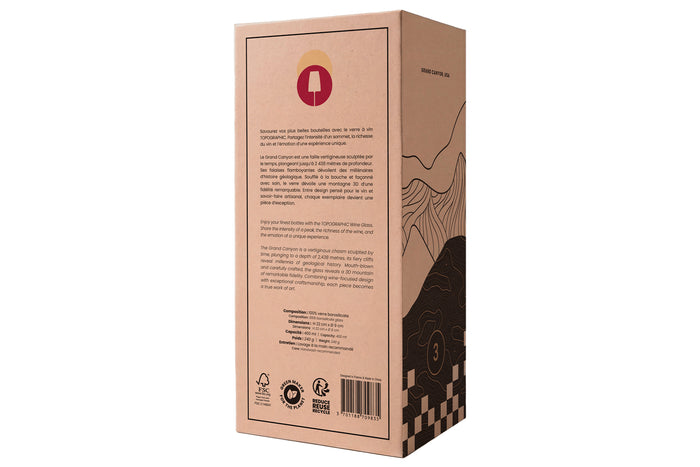 Coffret verre à vin Alaskan Maker Topographic Grand Canyon