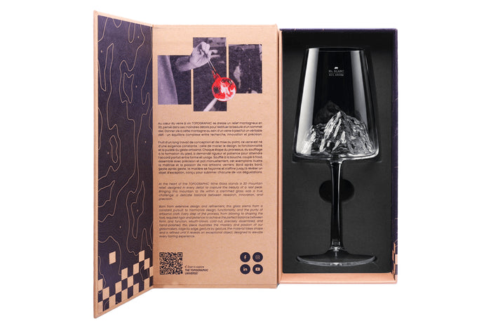 Coffret verre à vin Alaskan Maker Topographic Mont Blanc