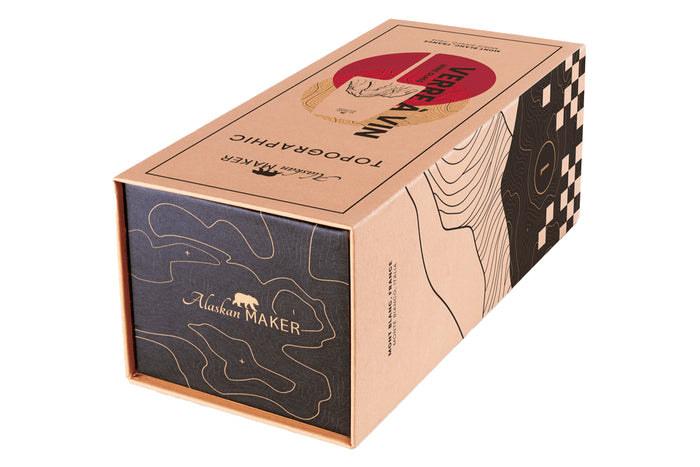 Coffret verre à vin Alaskan Maker Topographic Mont Blanc