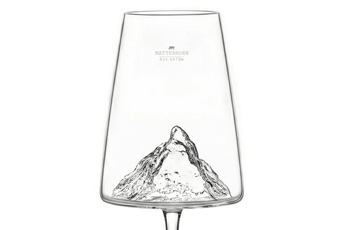 Coffret verre à vin Alaskan Maker Topographic Mont Cervin